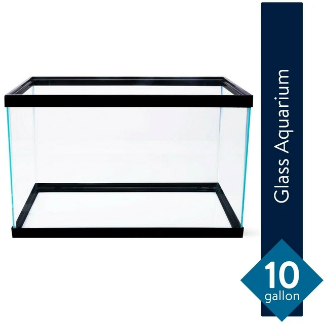 10 Gallon Fish Tank Home Pet Bowl Ornaments Office Betta Aquarium Kit Led Filter