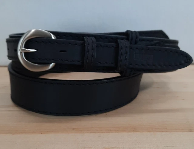 Duluth Trading Co Mens Ranger Work Belt Black 2 Ply Leather 90013 Size 40