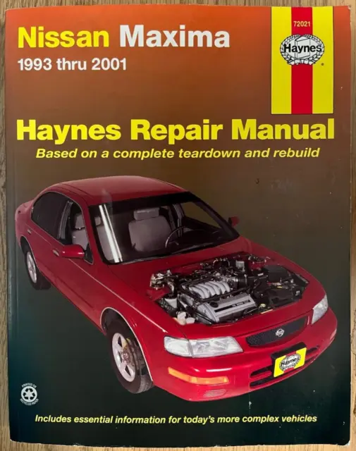 Haynes Repair Manual Nissan Maxima 1993 thru 2001