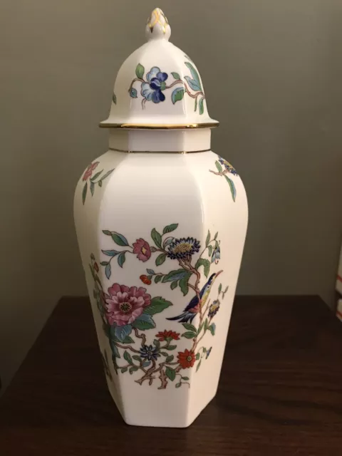 Aynsley Pembroke Fine English Bone China Ginger Jar w/ Lid Excellent Condition