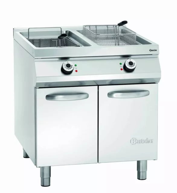 BARTSCHER Elektro-Standfritteuse, 2 Becken