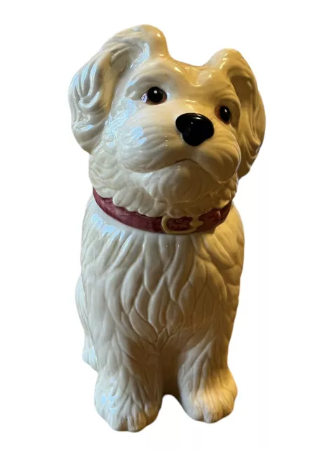 RARE vintage Metlox Poppytrail puppy/dog Cookie Jar 12” Ceramic Pottery