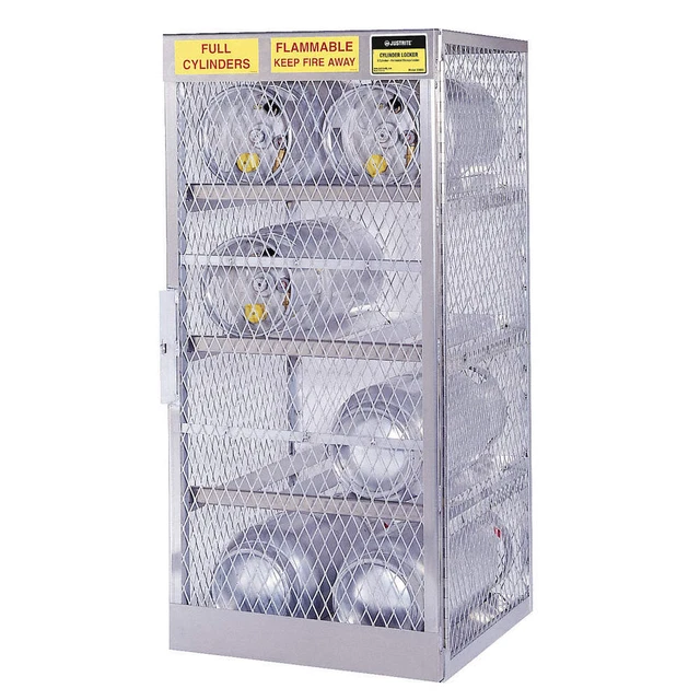 JUSTRITE 23001 Gas Cylinder Cabinet,30x32,Capacity 4