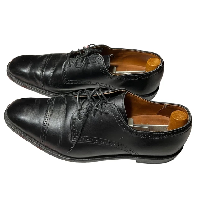 ALLEN EDMONDS  Yorktown Oxford Dress Shoe Black  SZ 11D Cap Toe 1011 Made In USA