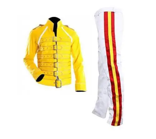 Men's Freddie Mercury Wembley Concert Strap Halloween Costume Stylish Leather