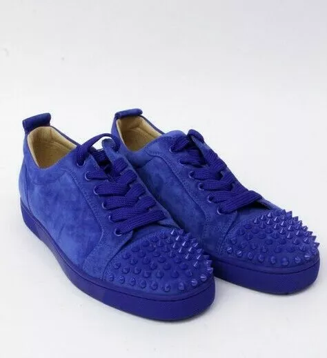 Christian louboutin blue clearance trainers