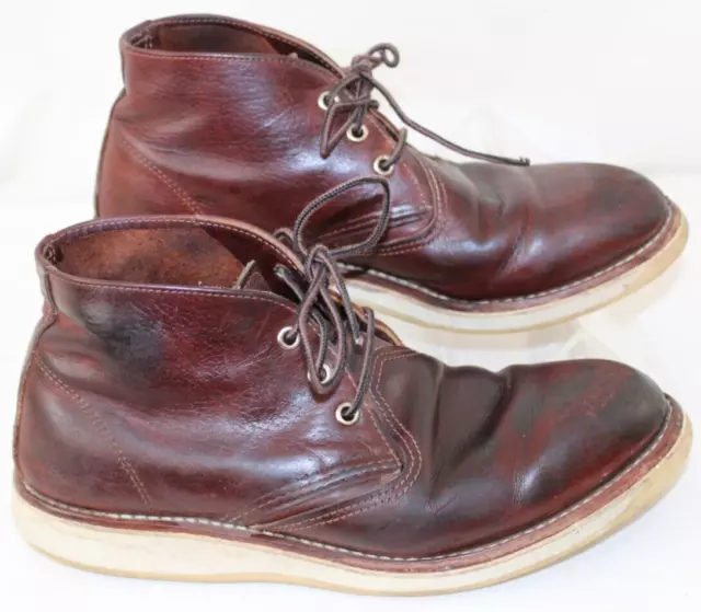 Red Wing Heritage 3141 Work Chukka Boots Mens 9D Briar Oil Slick Leather USA