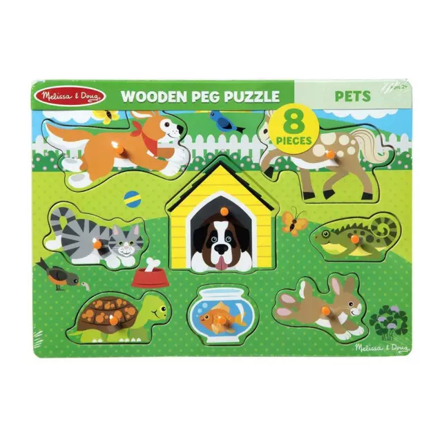 Melissa & Doug - Pets Wooden Peg Puzzle