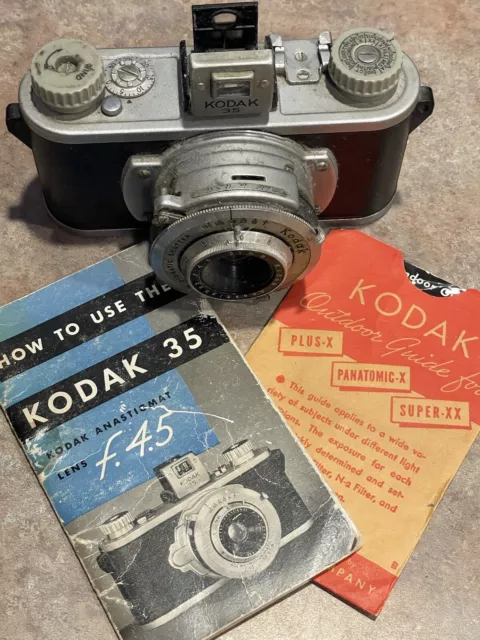 Kodak 35 Anastigmat f:4.5 51mm Lens - Vintage 30-40's 35mm Camera