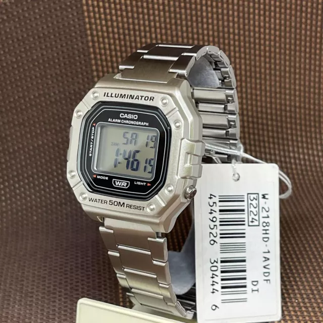 Casio W-218HD-1A Orologio da uomo in acciaio inossidabile con quadrante... 2