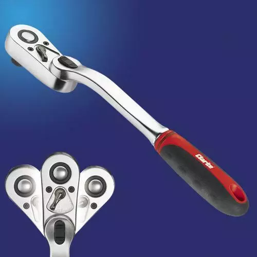 Chiave bussola cricchetto 3/8" con testa girevole 360° Clarke PRO157 245mm