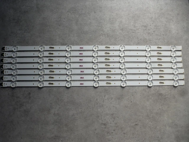 Lot De 8 Barres LED Pour TV Toshiba 47L7453D – Gauche Et Droite, Modèle D'occasion En état Fonctionnel
