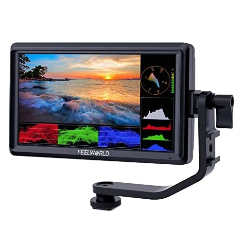 FEELWORLD FW568 V3 6 inch DSLR Camera Field Monitor with Waveform LUTs Video Pea