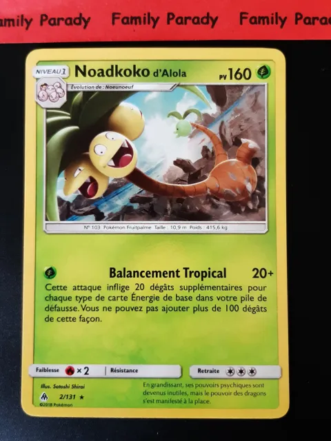 Noadkoko HOLO PRISM 2/131 SL6 Forbidden Light Pokemon Card Rare New Fr