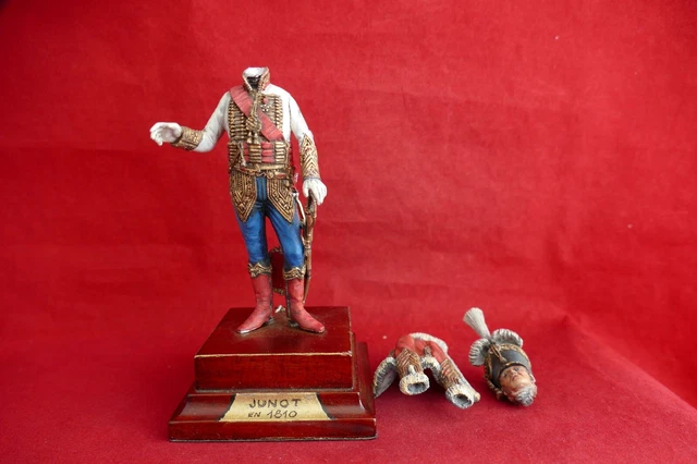Figurine Dulsou Sur Base – Drapeau Révolution US – Pièce D’artiste Vintage