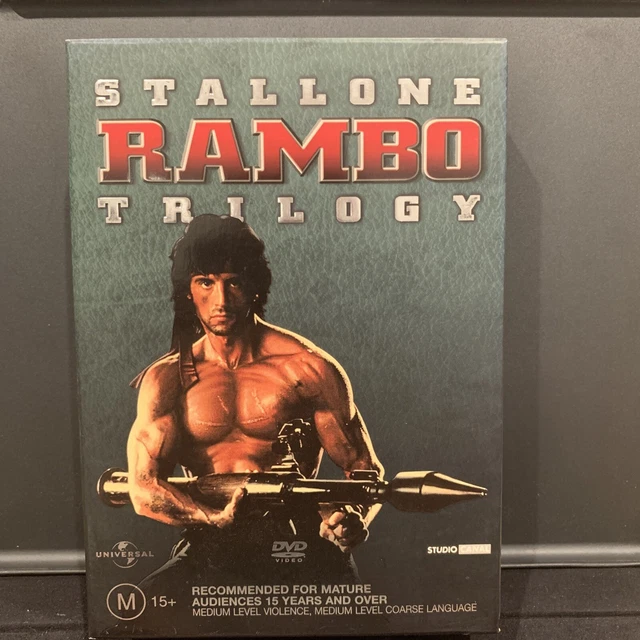 RAMBO TRILOGY BOX Set Sylvester Stallone DVD PAL in Good Condition EUR ...