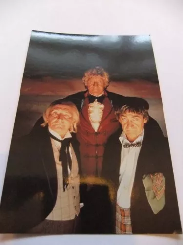 Doctor Who Postcard Dr Three Doctors William Hartnell Patrick Troughton Pertwee