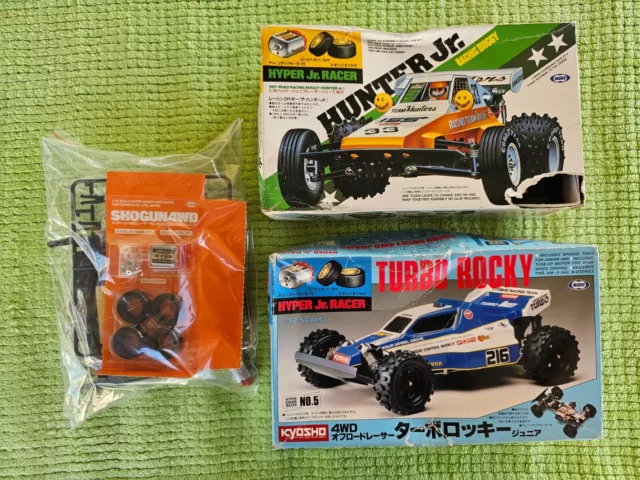 Vintage Marui 1/32 Hyper Junior Racer SHOGUN 4WD & HUNTER Jr & TURBO ROCKY