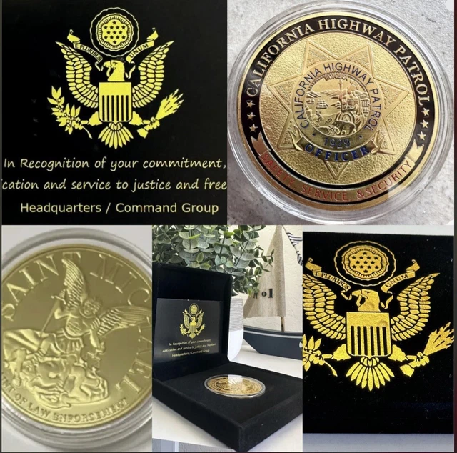 CALIFORNIA HIGHWAY PATROL Chip Challenge Coin Chp (Police Lapd Fbi Usa