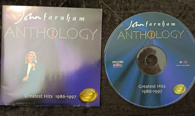 JOHN FARNHAM Anthology 1 Greatest Hits 1986-1997 CD