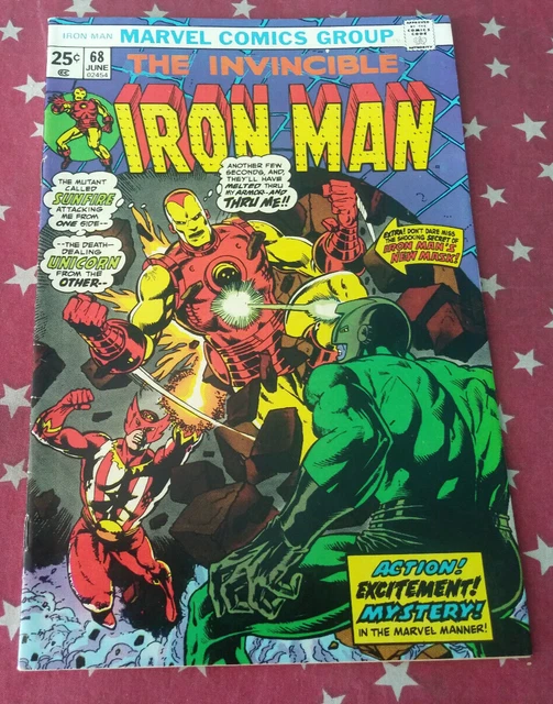 The Invincible Iron Man #68 Sunfire, Unicorn Marvel Comics Very good