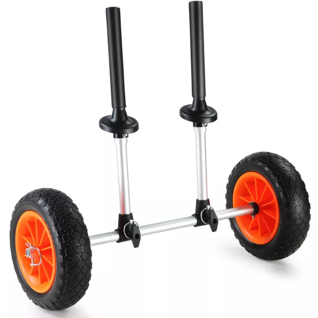 VEVOR Carro de Kayak Ajustable para Canoa de 127 kg Ruedas Sólidas de 25,4 cm