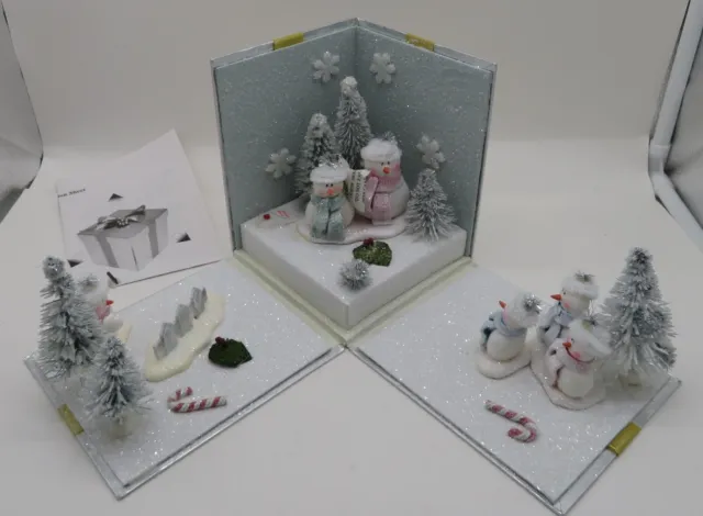 2007 Vintage Avon Snowman Folding Musical Christmas Box LAST ONE!