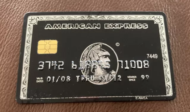 American Express Amex Black Centurion Card (Collectible)