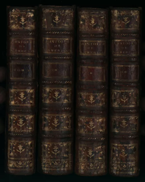 M. Robertson (Übers.): L'Histoire de l'Amerique (1778). 4 Bände.