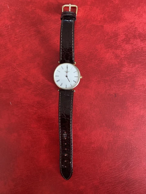 LONGINES WATER RESISTANT Vintage Watch 99535 Cuir Veritable Made