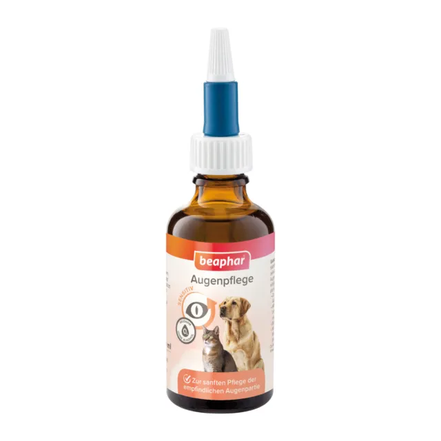 Beaphar Sensibles Soins des Yeux 50 ML pour Chiens et Chats Gouttes les Santé