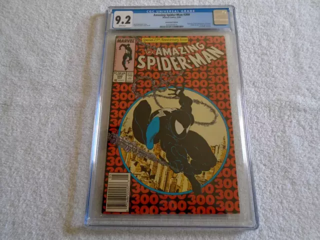 Amazing Spider-Man 300 Cgc 9.2 Newsstand Edition Todd Mcfarlane Venom Mcu Disney