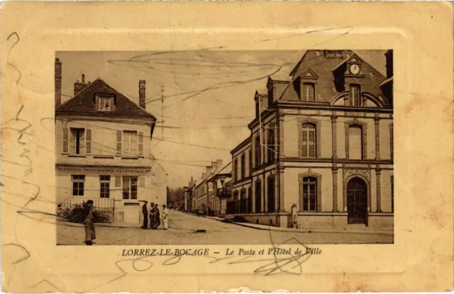CPA Lorrez le Bocage Le Poste et Hotel de Ville (1269791)