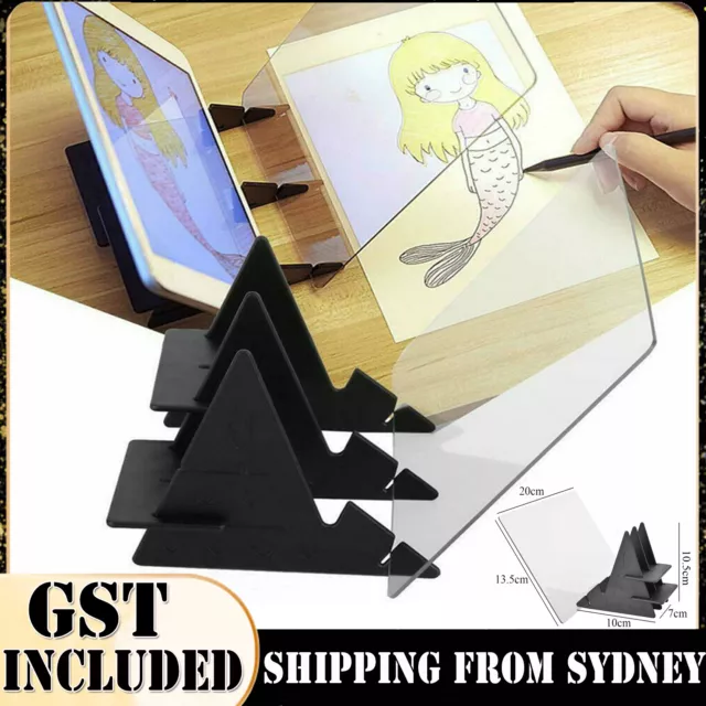 Creative Optical LED Image Drawing Board Tracking Sketch Mirror Painting Tool AU