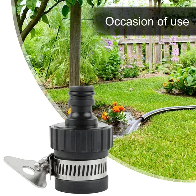 JasCherry Distributore Acqua 4 Vie, Rubinetto 4 vie Giardino, Giardino Adattatore per Rubinetto in Ottone con 2 Fibbie Regolabili e 4 Rondelle in Gomma