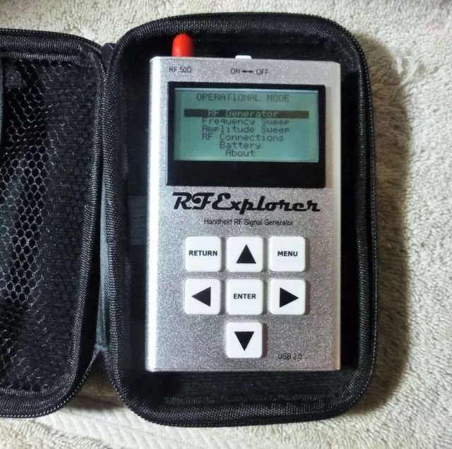 RF EXPLORER Handheld RF Signal Generator RF 50 with 2 Antennas + Case TESTED