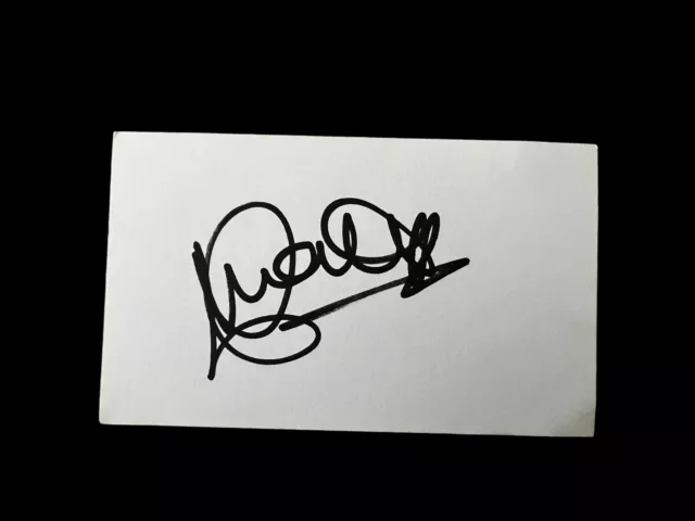 Emile Heskey Signed Autographed White Card Liverpool Leicester England