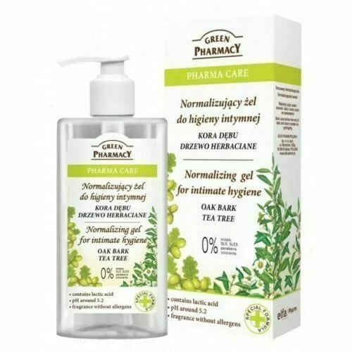 Green Pharmacy Intimate Hygiene Wash Gel TEA TREE Soothing NORMALIZING Balance,.