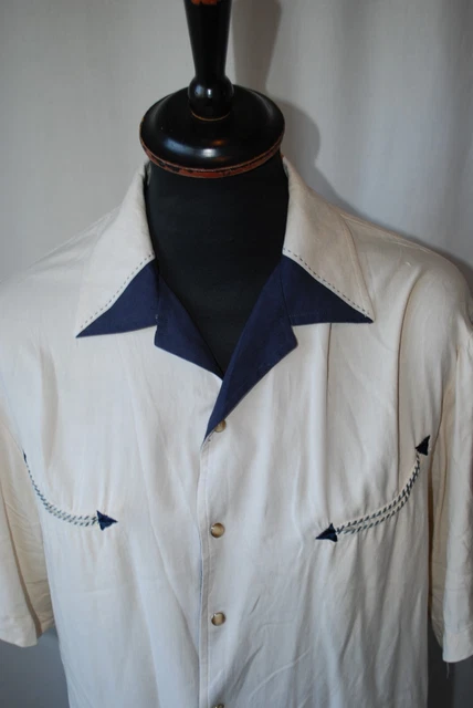 Camicia western vintage Scully morbida a maniche corte estiva taglia small classic