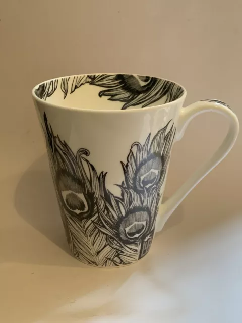 VGC Stunning Peacock Feather China Mug Laurence Llewelyn-Bowen Prince Of Tales