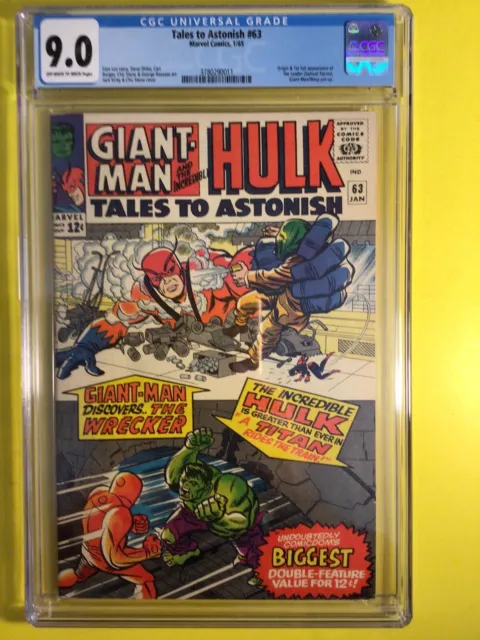Tales To Astonish #63 1st Appearance Of The Leader CGC 9.0 Marvel 1965