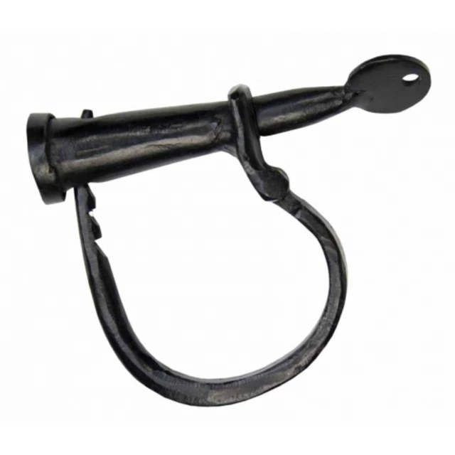 Wrought Iron Hand Cuffs for Civil War Reenactment