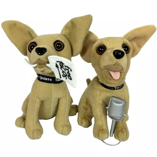 Yo Quiero Taco Bell & Applause Dog Chihuahua Plush Stuffed Animals 6 inches