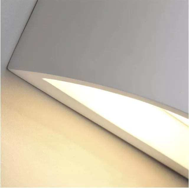 Applique Lampada da Parete in gesso doppio emissione di luce led G9 ip20 3