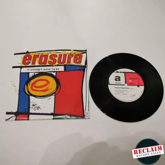 erasure it doesnt have to be 7" vinyl record very good +