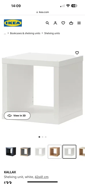 IKEA KALLAX SHELVING Unit Bookcase Display Rack Durable Storage ...