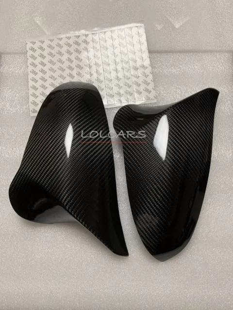 BMW M3 F80 M4 F82 F83 M2 F87 Real Carbon Fibre Wing Mirror Covers RHD [ADD ON]