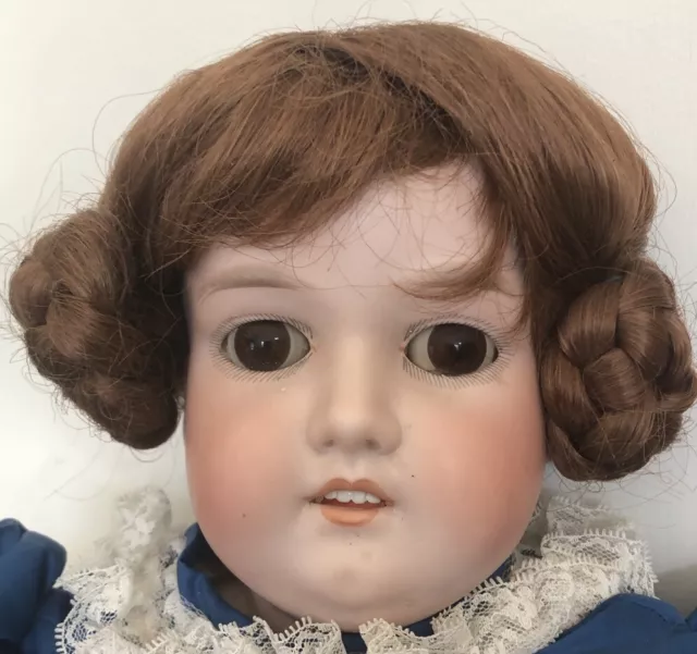 Antique ARMAND MARSEILLE bisque Head 29” doll, 370 AM 9 DEP Germany, Stuffed Bod