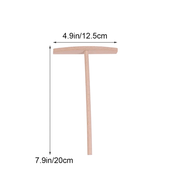 2 PCS Wooden Crepe Tools Wood Pancake Tools Dough Scrapper Making Tools 6