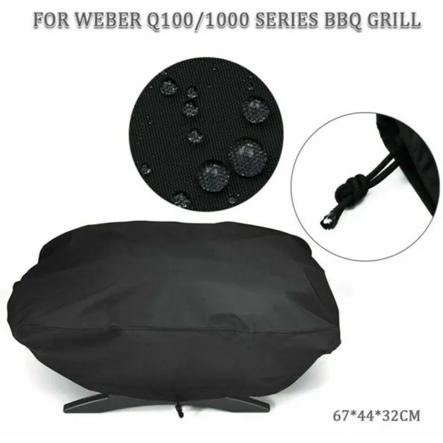 Cubierta de barbacoa premium para Weber 7110 Q1000 protege y prolonga la vida útil